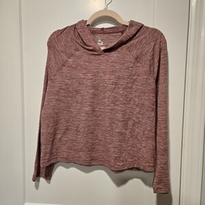 RBX Heathered Burgundy Long Sleeve Top